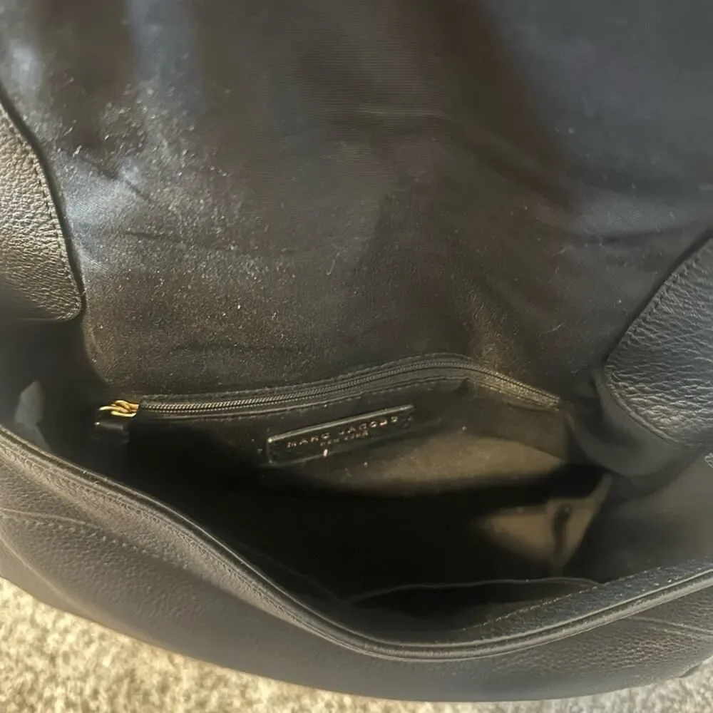 Marc Jacobs Empire City Black Leather Crossbody Bag
